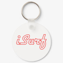 iSurf Logo Red keychains