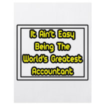 It Aint' Easy...World's Greatest Accountant flyers