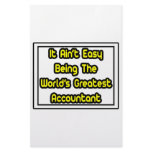 It Aint' Easy...World's Greatest Accountant Customized Stationery