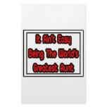 It Aint' Easy...World's Greatest Aunt Stationery Paper