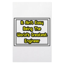 It Aint' Easy...World's Greatest Engineer stationery by engineershirts It Aint' Easy...World's Greatest Engineer stationery