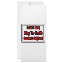 It Aint' Easy...World's Greatest Girlfriend rack cards by Girlfriend_Shirts It Aint' Easy...World's Greatest Girlfriend rack cards