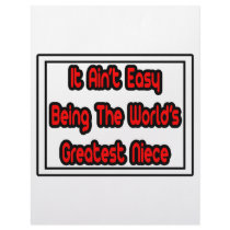 It Aint' Easy...World's Greatest Niece Letterhead Template