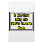 It Aint' Easy...World's Greatest Nurse Customized Stationery