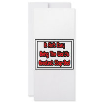 It Aint' Easy...World's Greatest Step-Dad rack cards