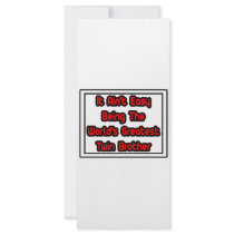 It Aint' Easy...World's Greatest Twin Brother rack cards by Shirts_For_Twins It Aint' Easy...World's Greatest Twin Brother rack cards