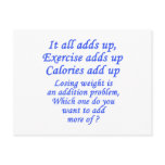 It all adds up! postcards