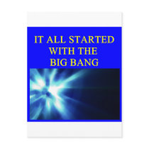 it all started with the big bang post cards