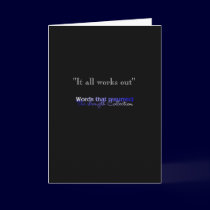 It all works out cards