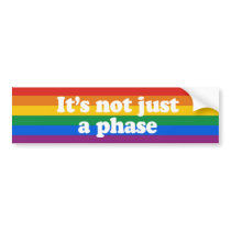 It's not just a phase Bumper Sticker bumper stickers