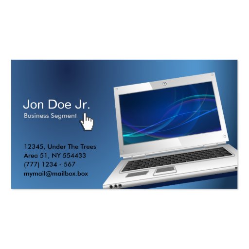 IT business card (front side)