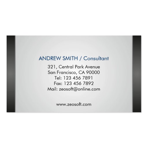 IT Consultant - Business Cards (back side)