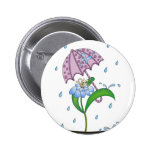 It Feels Like Raindrops Pinback Buttons