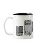 IT Happy PC and Mac Computer Family Coffee Mugs