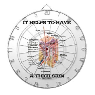 It Helps To Have A Thick Skin (Anatomy Humor) Dart Board