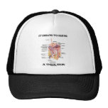 It Helps To Have A Thick Skin (Anatomy Humor) Mesh Hat