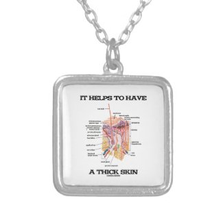 It Helps To Have A Thick Skin (Anatomy Humor) Pendant