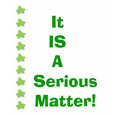 It IS A   Serious   Matter-VOTE! T-shirt by Theresa1908
