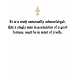 It is a truth universally acknowledged t-shirts