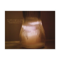 "It is better to light one candle" postcard by TraceElements "It is better to light one candle" postcard