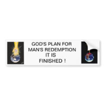 It is Finished ! Bumper Sticker