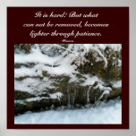 It is hard! But what can not be removed...Poster