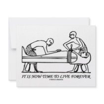 It Is Now Time To Live Forever Egyptian Embalming Invitation