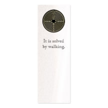 It is solved by walking. business card template