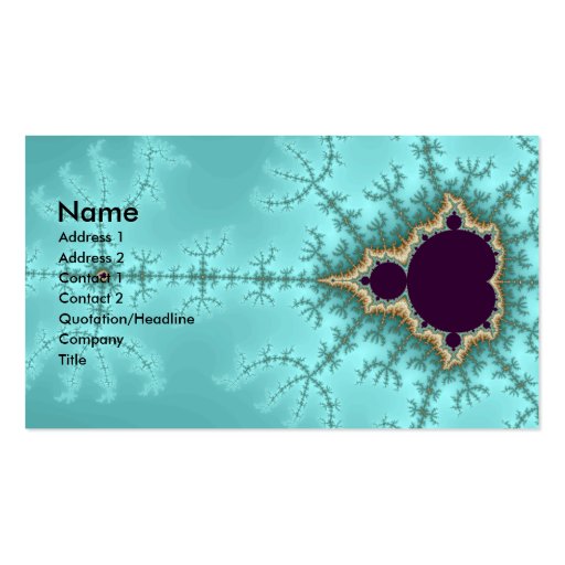 It is spreading - Fractal Business Card Template (front side)