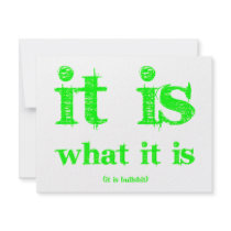 It is what it is personalized invitation