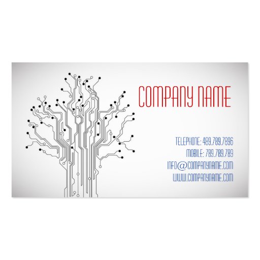 IT Manager Business Card Template (front side)