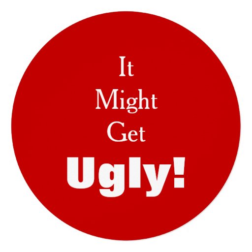 It Might Get Ugly Tacky Sweater Holiday Party Custom Invitation