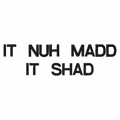 IT NUH MADDIT SHAD POLO SHIRT IT NUH MADDIT SHAD POLO SHIRT