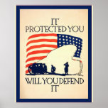 It Protected You ~ Vintage World War 1 posters