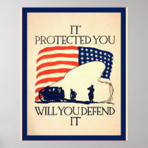 It Protected You ~ Vintage World War 1 Print