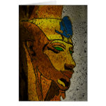 It rains on Akhnaton's window (card)