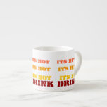 It`s a hot drink colorful espesso mug mugs