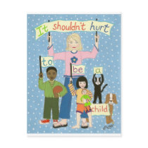 It shouldn't hurt to be a child postcards by MollieInk It shouldn't hurt to be a child postcards