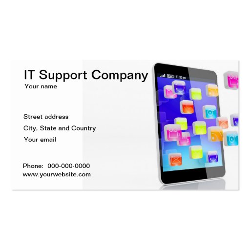 IT Support Company Business Card (front side)