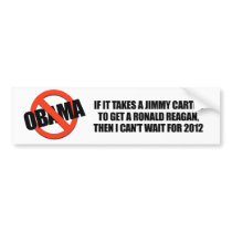 It takes a Jimmy Carter to get a Reagan bumper stickers