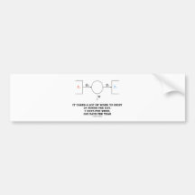 It Takes A Lot Of Work To Exist (Thermodynamics) Bumper Stickers