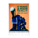 It Takes a Man to Fill a Uniform - Navy (US02289A) posters by Hoover It Takes a Man to Fill a Uniform - Navy (US02289A) posters