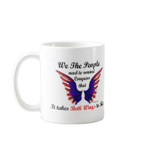 It Takes Both Wings to Fly Coffee Mug by walksalone It Takes Both Wings to Fly Coffee Mug