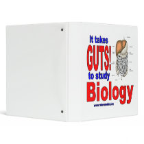 It Takes GUTS to Study Biology 3 Ring Binders
