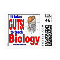 It Takes GUTS to Study Biology Stamp