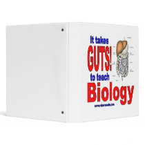 It Takes GUTS to Teach Biology Vinyl Binders