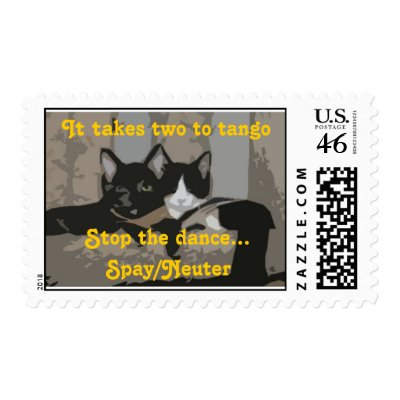 It takes two to tango... stamp by catpeople