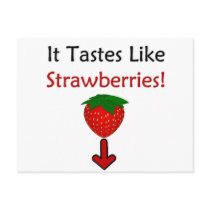 It Tastes Like Strawberries postcards by bizarretees It Tastes Like Strawberries postcards