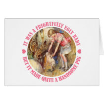 IT WAS A FRIGHTFULLY UGLY BABY, ALICE THOUGHT CARDS