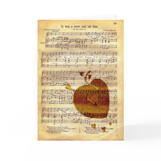 It was a Lover & His Lass Valentine Greeting Card card